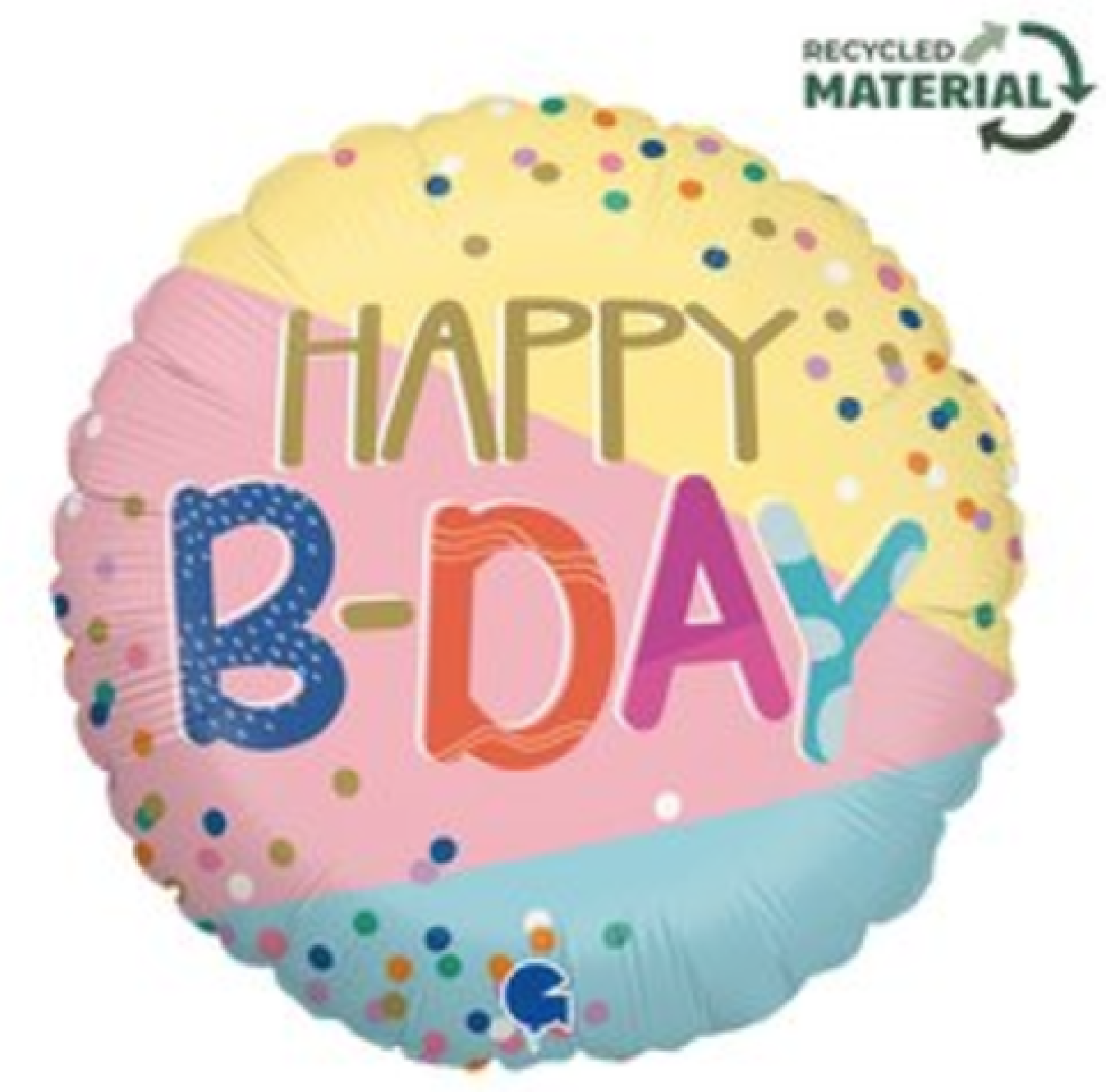 Folienballon - Happy B-Day - ø 46cm